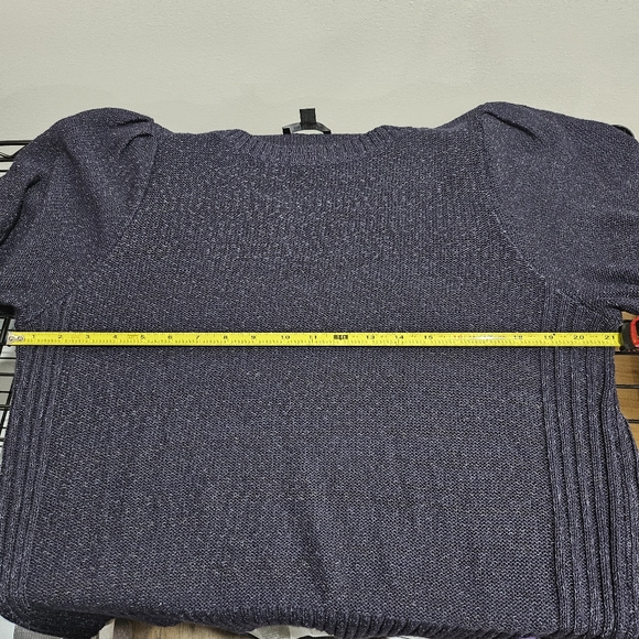 Elegant Navy Blue Women's Sweater Blouse Top XXL - Picture 4 of 4